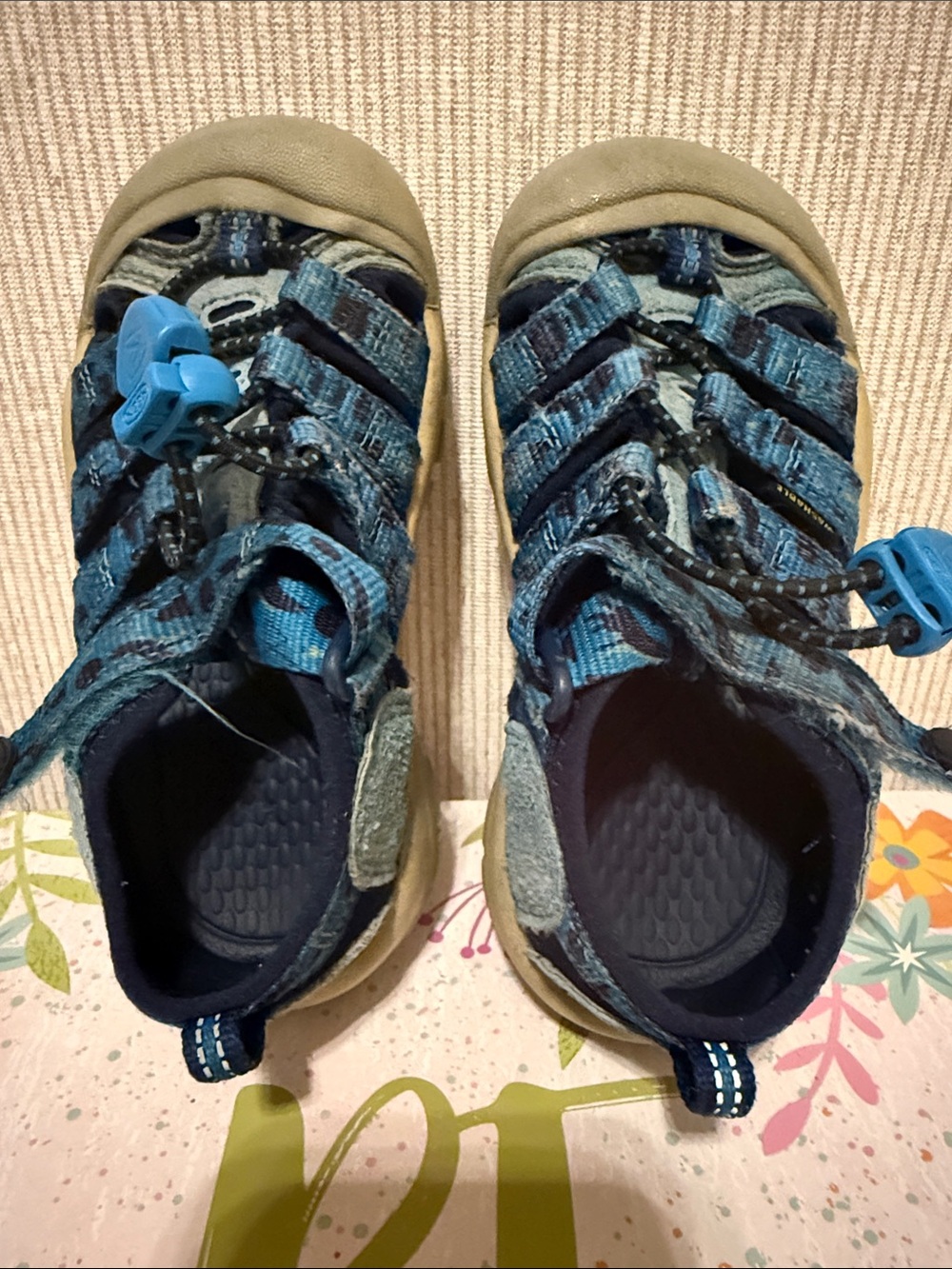 Keen Kids Blue Strappy Outdoor Sandals with Secure Toggle Closure